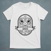 Aries Zodiac Symbol Design T-Shirt thumb 5