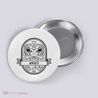 Aries Zodiac Symbol Design Button thumb 0