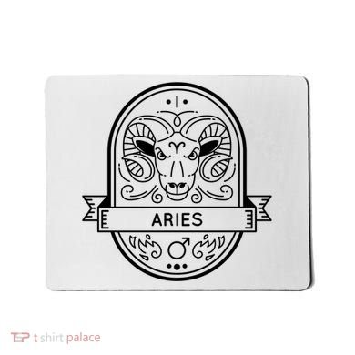 Aries Zodiac Symbol Design Mousepad
