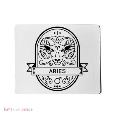 Aries Zodiac Symbol Design Mousepad