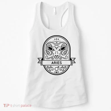 Aries Zodiac Symbol Design Women's Tank Top