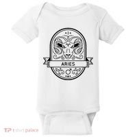 Aries Zodiac Symbol Design Baby Bodysuit thumb 0