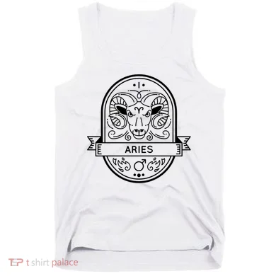 Aries Zodiac Symbol Design Tank Top
