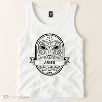 Aries Zodiac Symbol Design Tank Top thumb 2