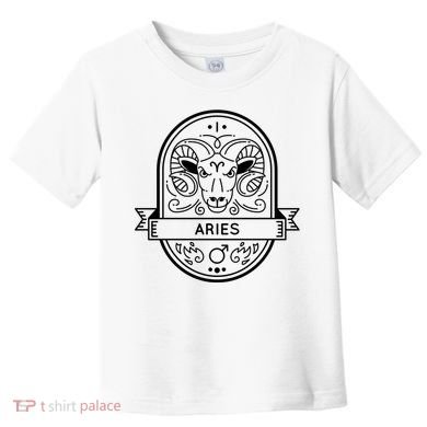Aries Zodiac Symbol Design Toddler T-Shirt