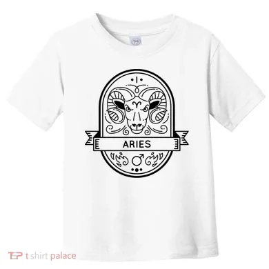 Aries Zodiac Symbol Design Toddler T-Shirt