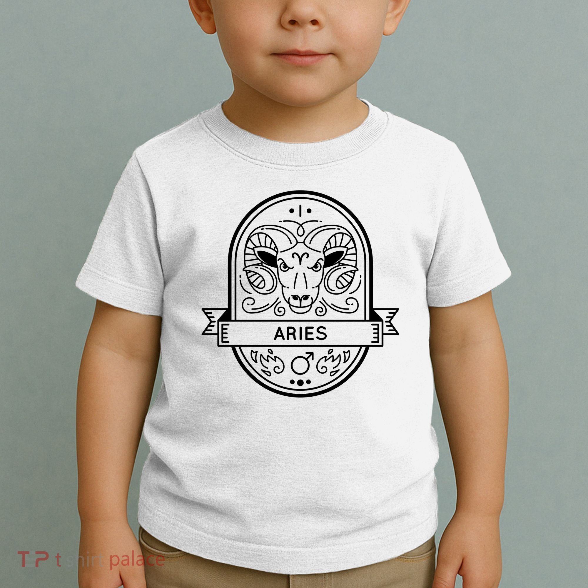 Aries Zodiac Symbol Design Toddler T-Shirt