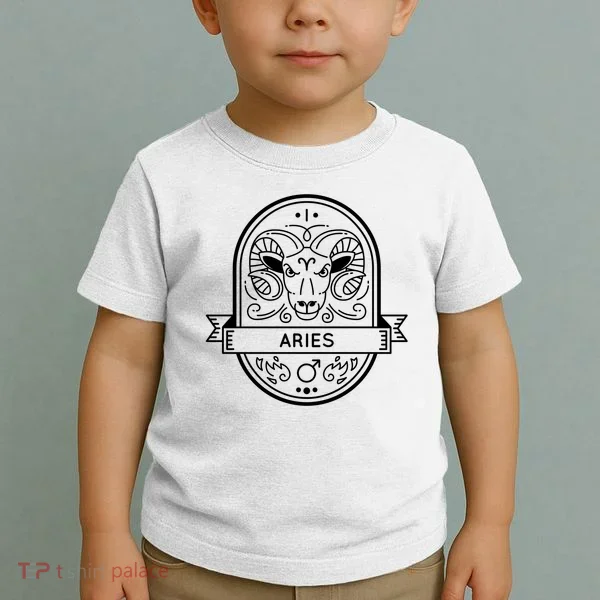 Aries Zodiac Symbol Design Toddler T-Shirt