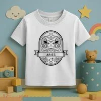 Aries Zodiac Symbol Design Toddler T-Shirt thumb 3