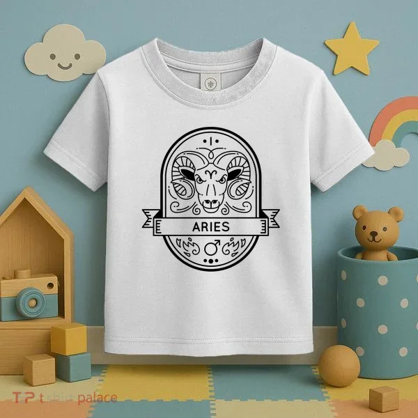 Aries Zodiac Symbol Design Toddler T-Shirt