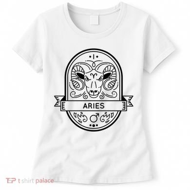 Aries Zodiac Symbol Design Women's T-Shirt