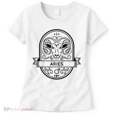 Aries Zodiac Symbol Design Women's T-Shirt