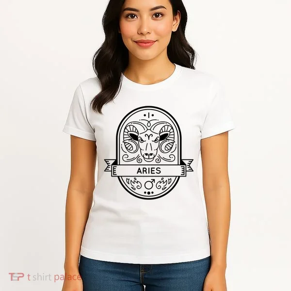 Aries Zodiac Symbol Design Women's T-Shirt