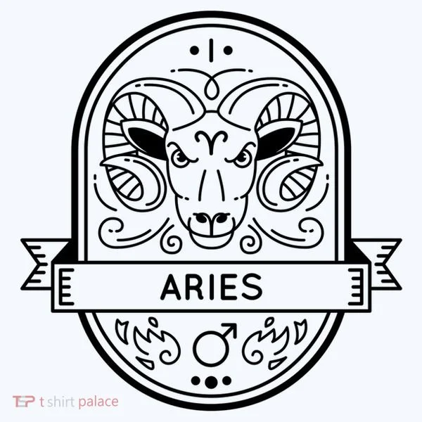 Aries Zodiac Symbol Design Women's T-Shirt