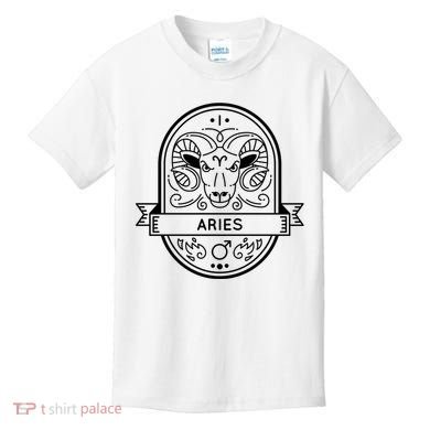 Aries Zodiac Symbol Design Kids T-Shirt