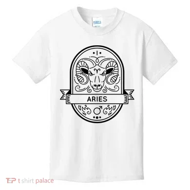 Aries Zodiac Symbol Design Kids T-Shirt