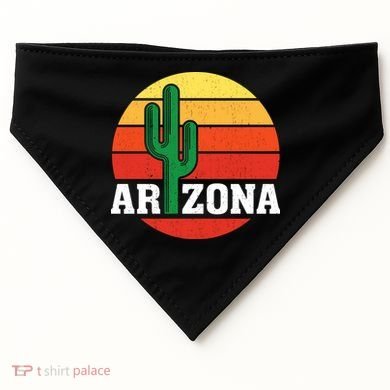 Arizona Cactus Sunset USA-Made Doggie Bandana