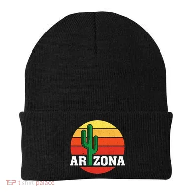 Arizona Cactus Sunset Beanie