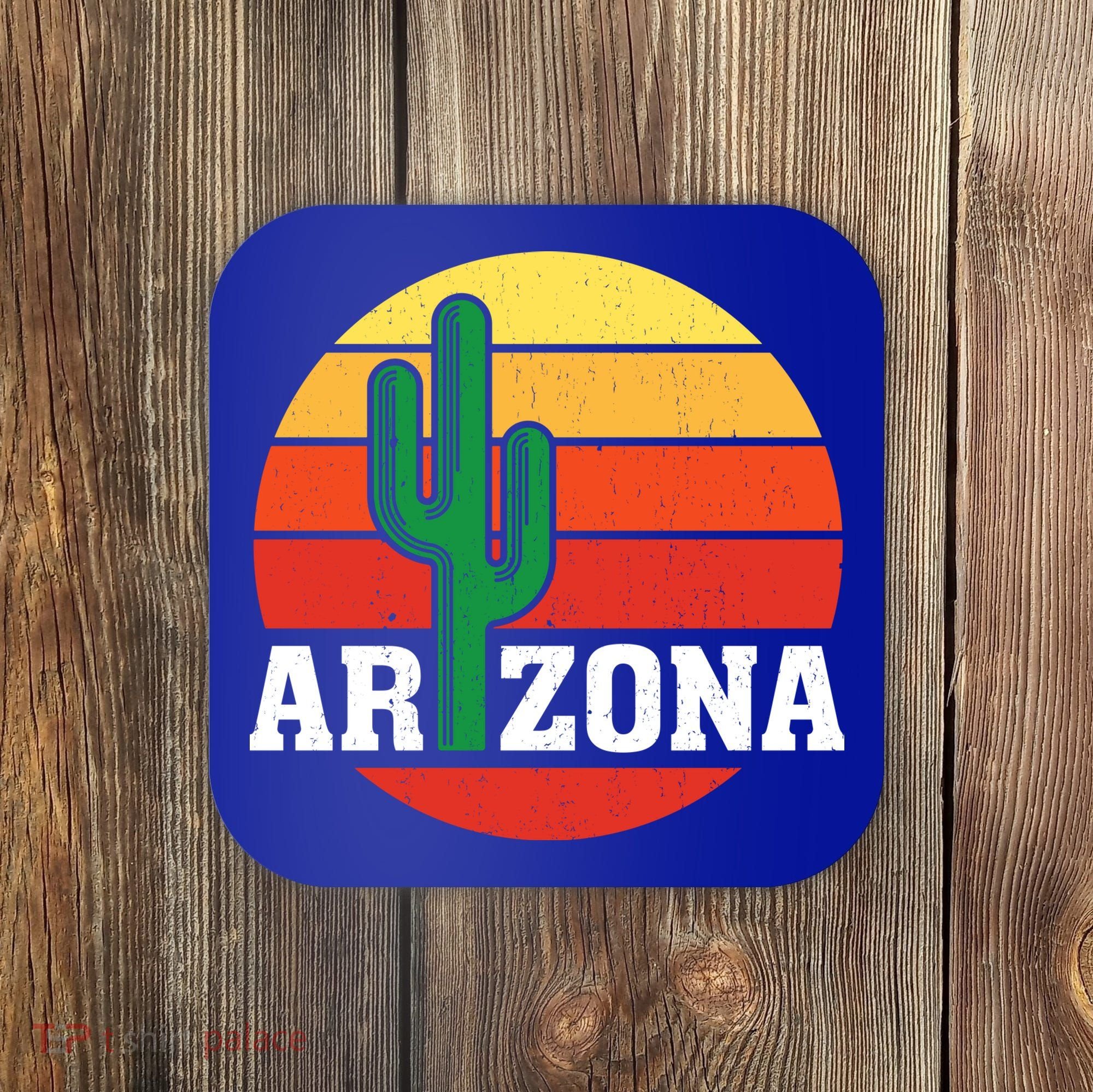 Arizona Cactus Sunset Coaster