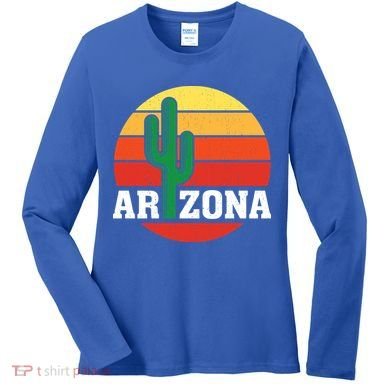 Arizona Cactus Sunset Women's Long Sleeve Shirt