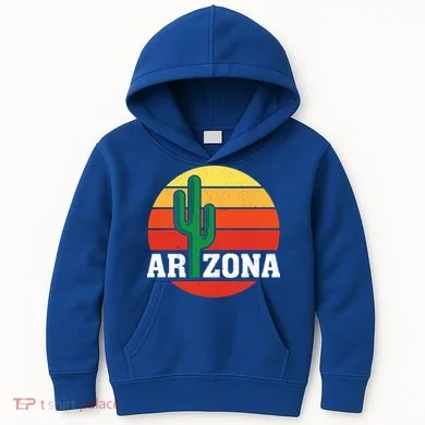 Arizona Cactus Sunset Kids Hoodie