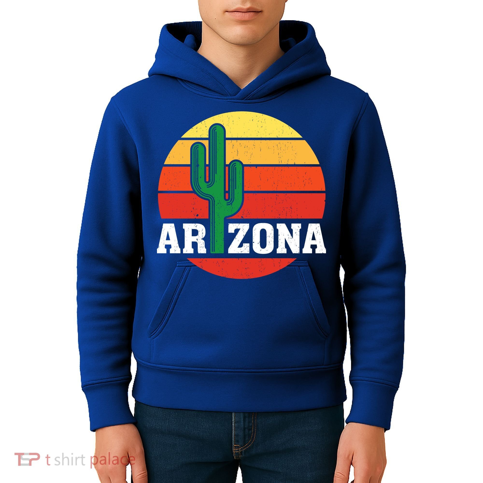Arizona Cactus Sunset Kids Hoodie