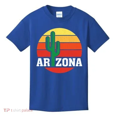 Arizona Cactus Sunset Kids T-Shirt