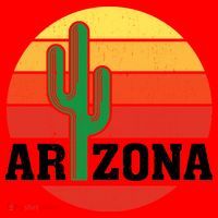 Arizona Cactus Sunset Santa Hat thumb 1
