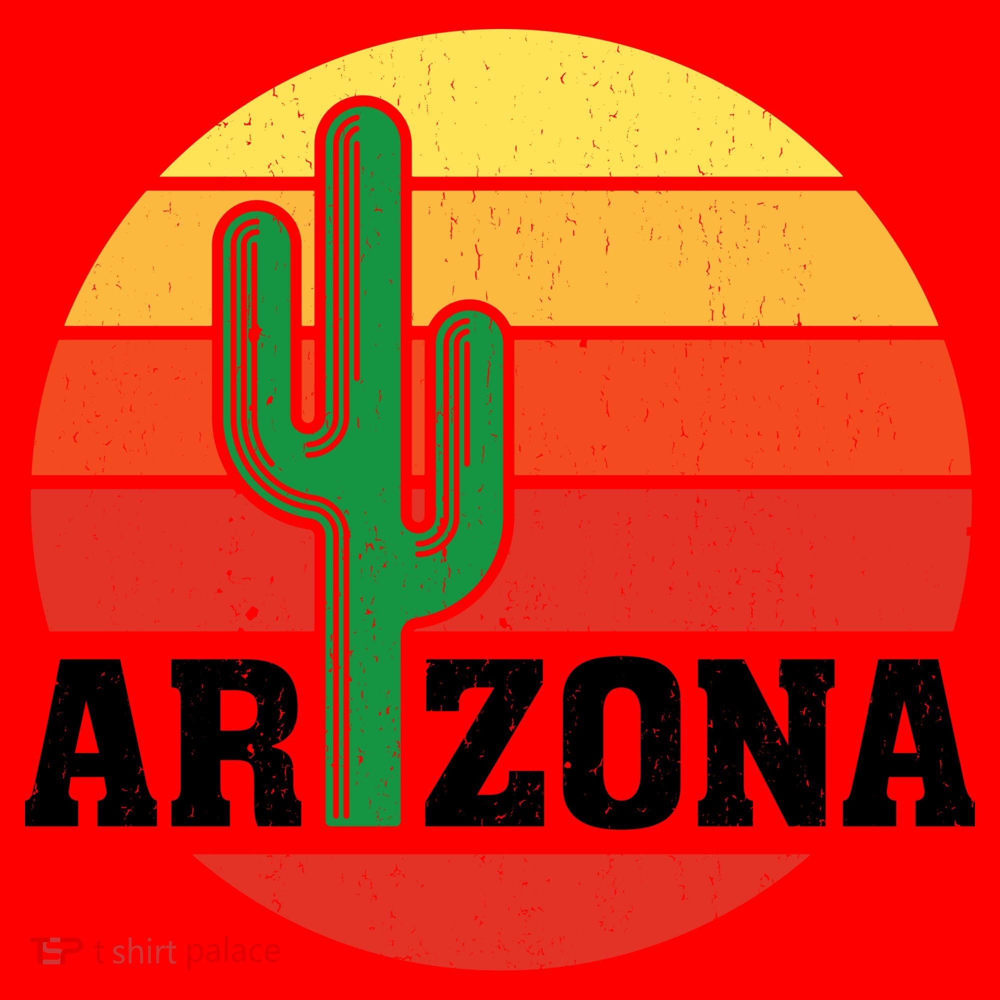 Arizona Cactus Sunset Santa Hat