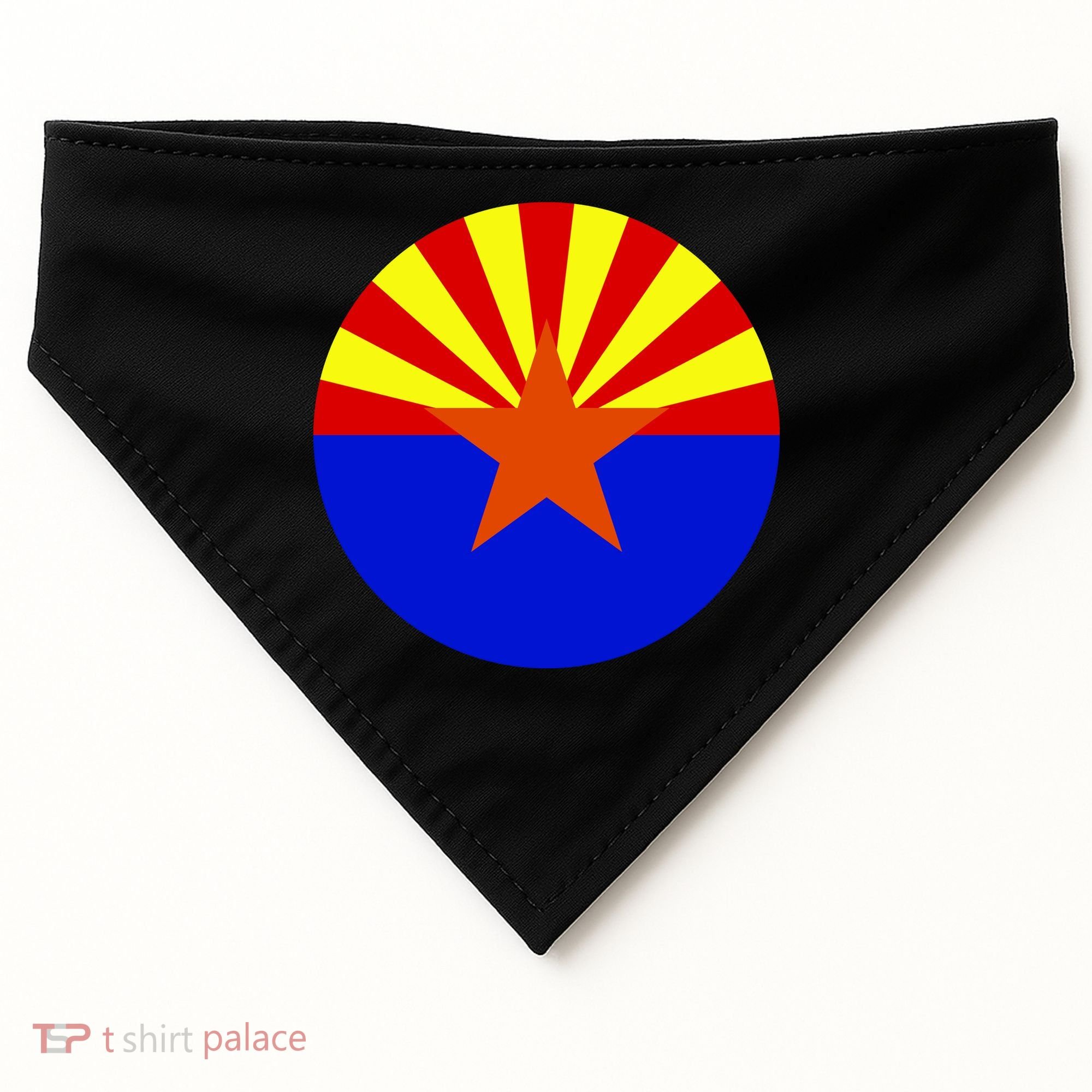 Arizona Circle Flag USA-Made Doggie Bandana