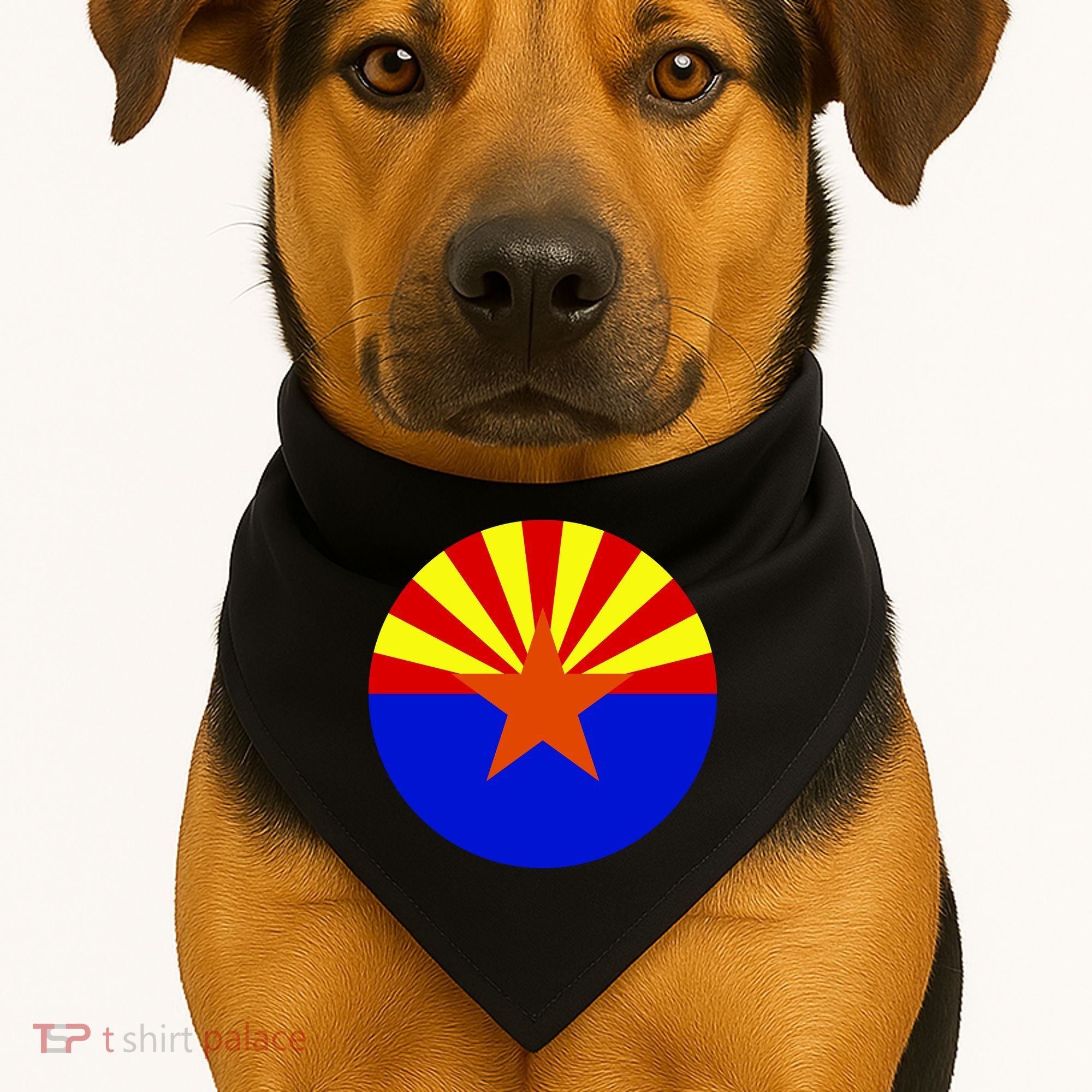 Arizona Circle Flag USA-Made Doggie Bandana
