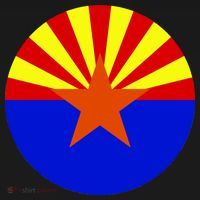 Arizona Circle Flag USA-Made Doggie Bandana thumb 2