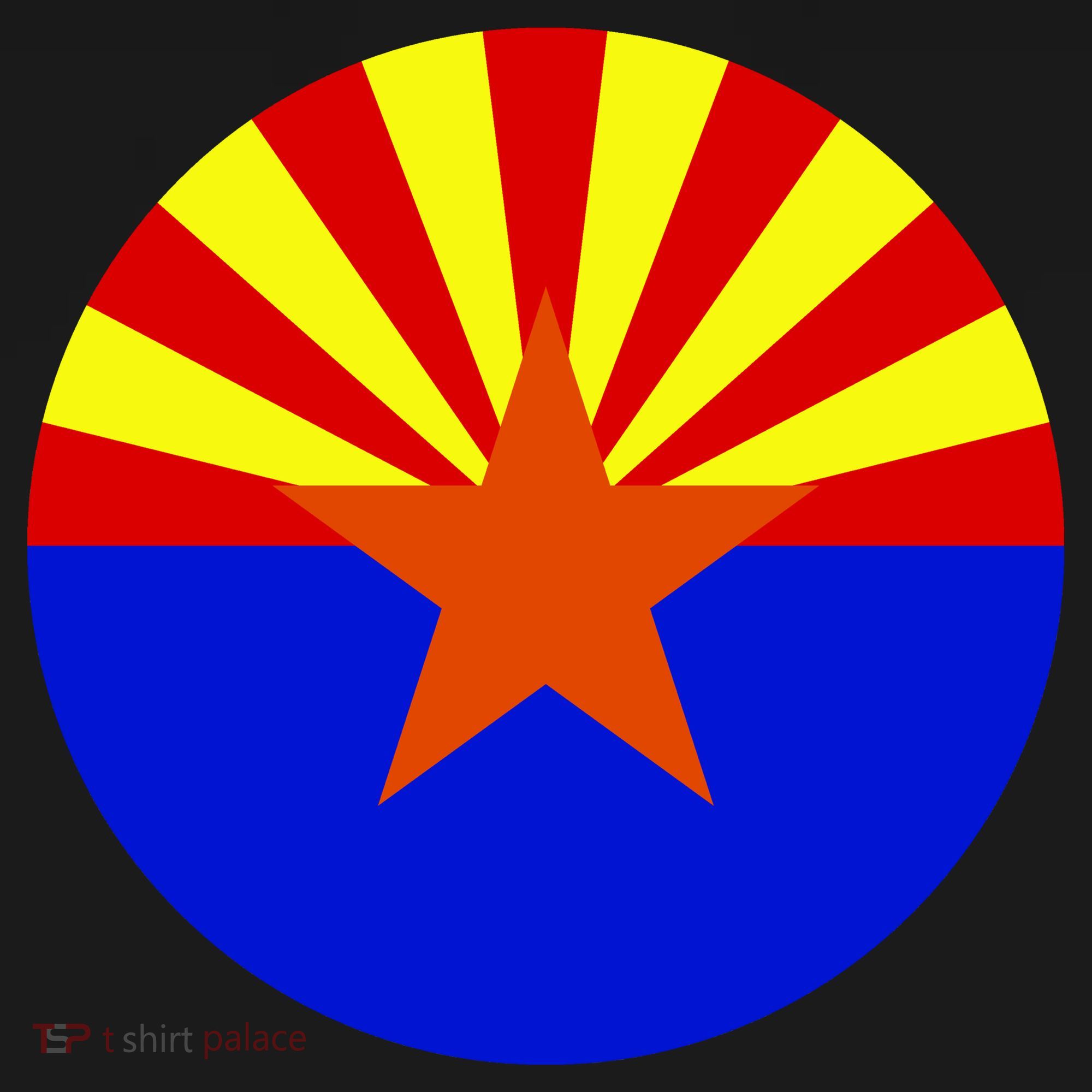 Arizona Circle Flag USA-Made Doggie Bandana