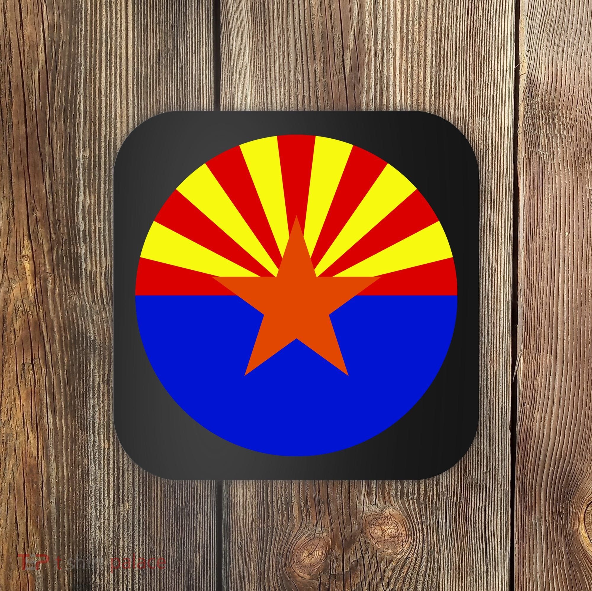 Arizona Circle Flag Coaster