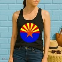 Arizona Circle Flag Women's Tank Top thumb 2