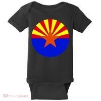 Arizona Circle Flag Baby Bodysuit thumb 0