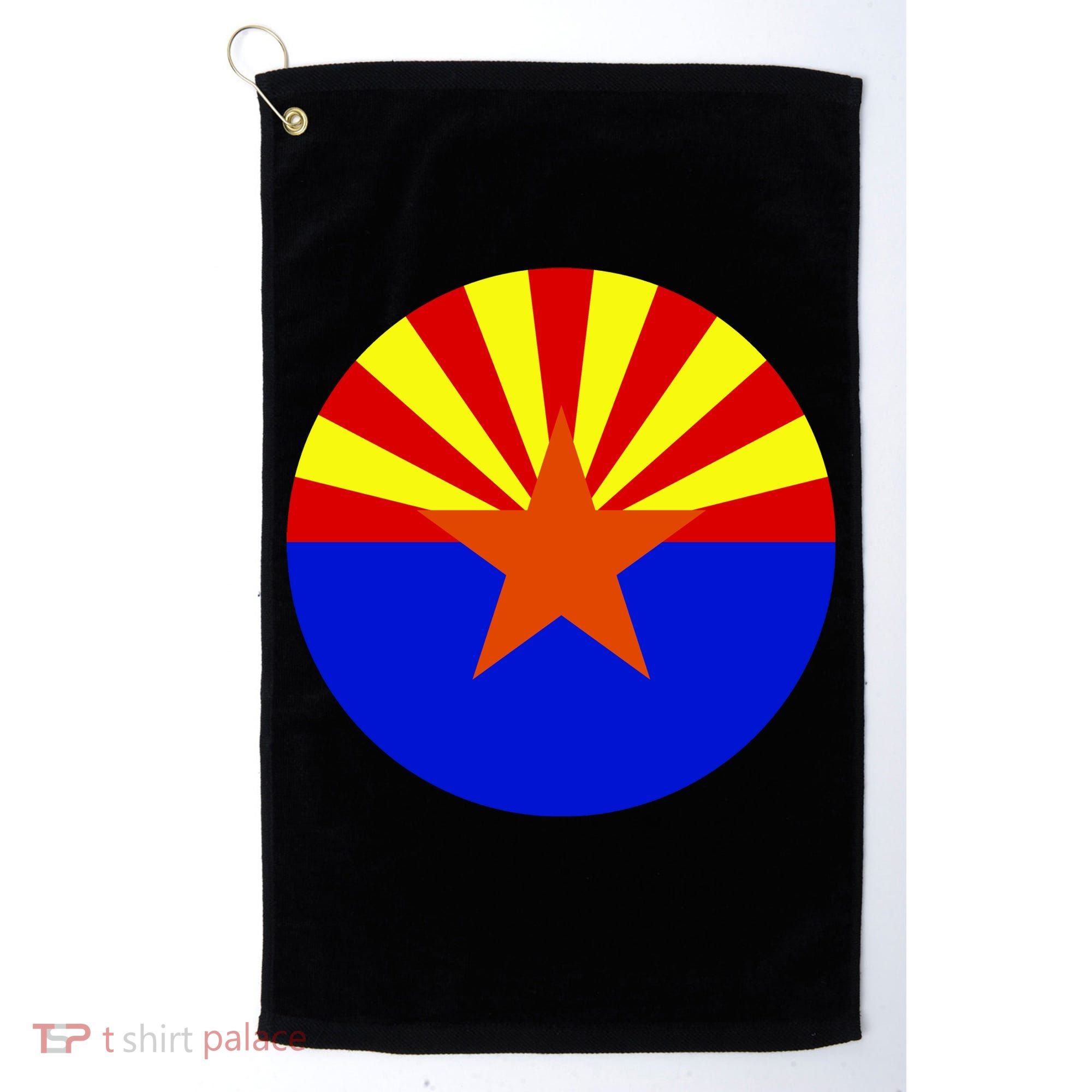 Arizona Circle Flag Golf Towel