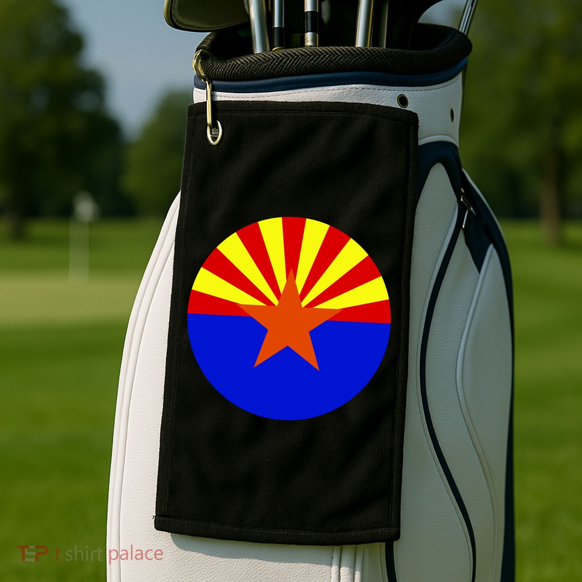 Arizona Circle Flag Golf Towel