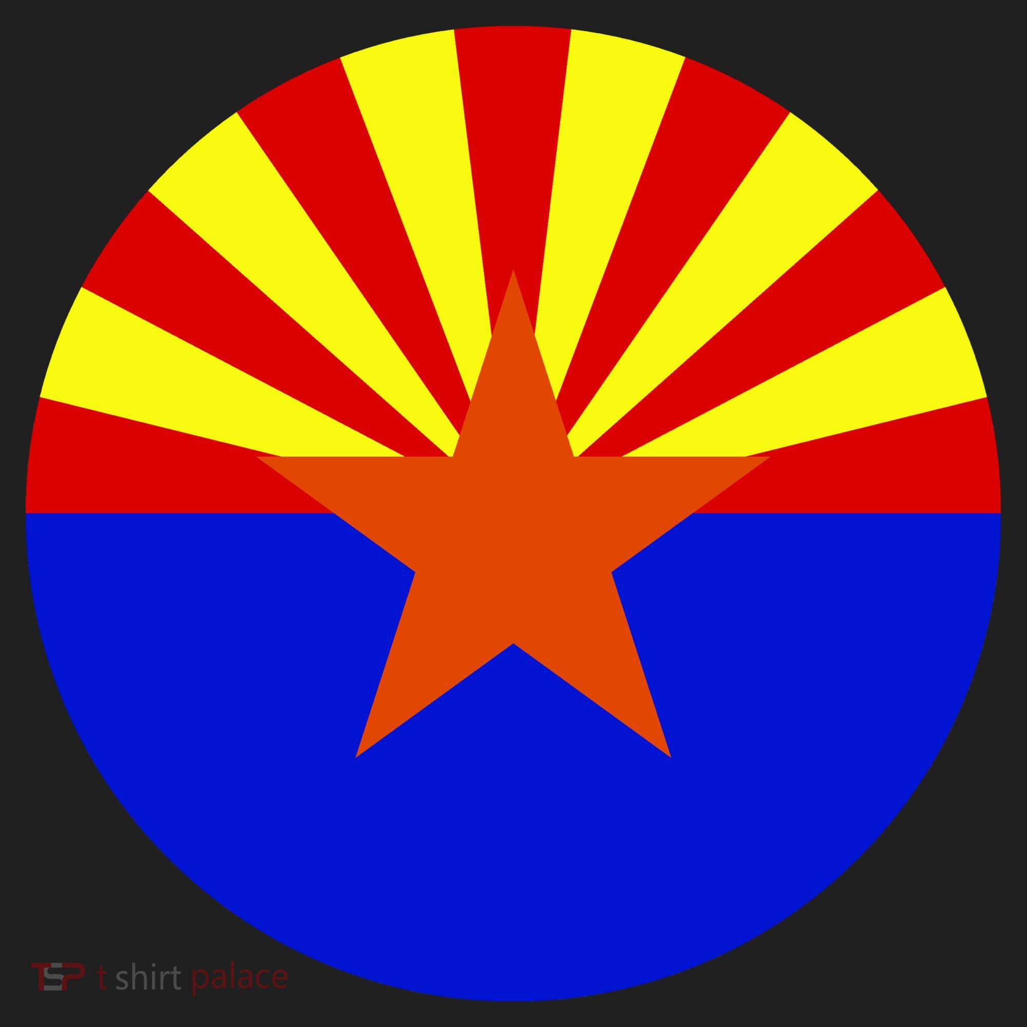 Arizona Circle Flag Golf Towel