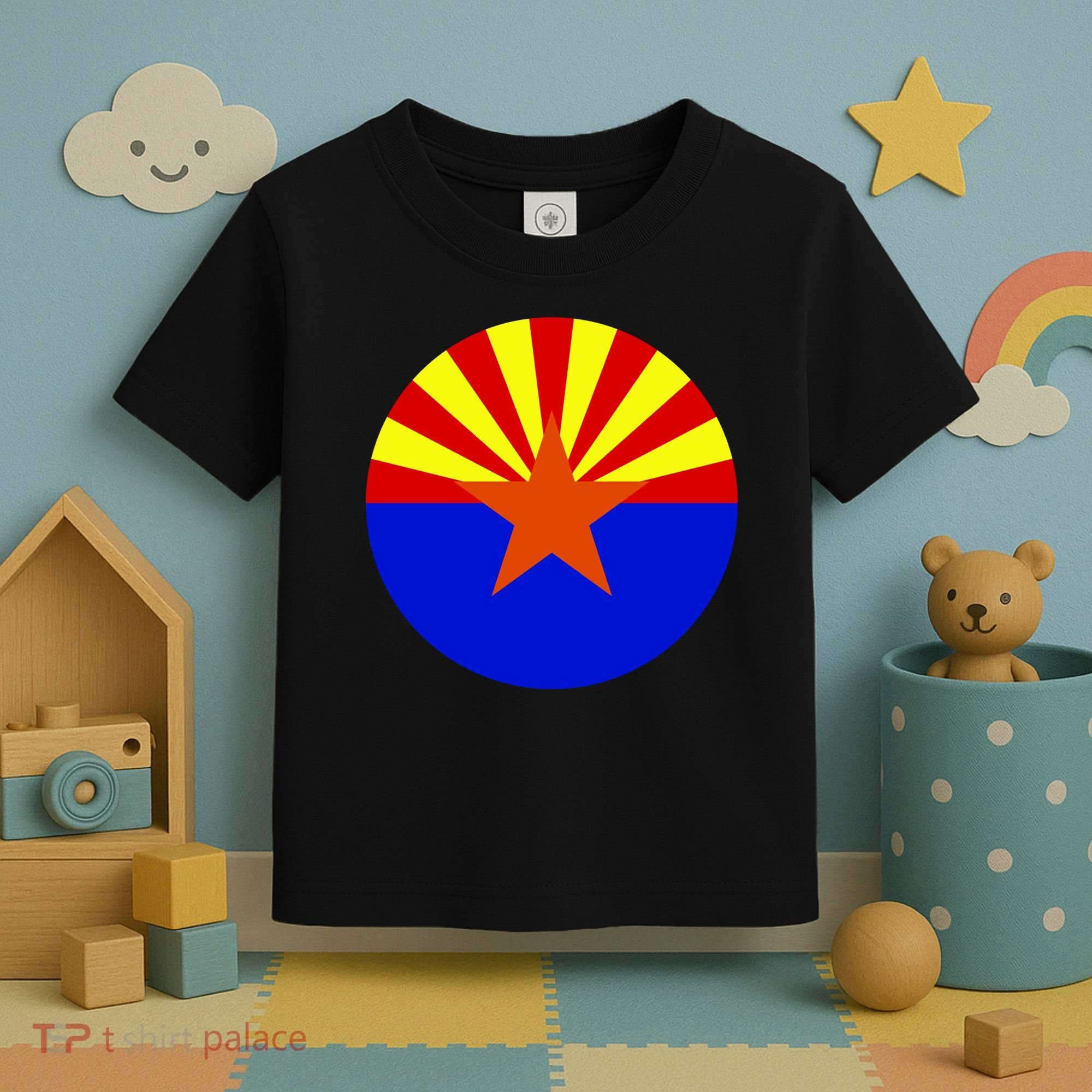 Arizona Circle Flag Toddler T-Shirt