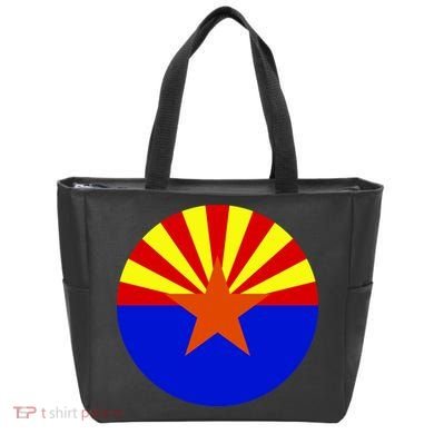 Arizona Circle Flag Tote Bag