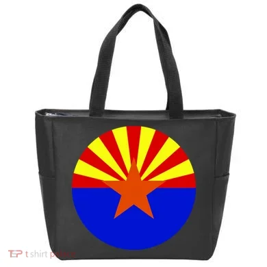Arizona Circle Flag Tote Bag