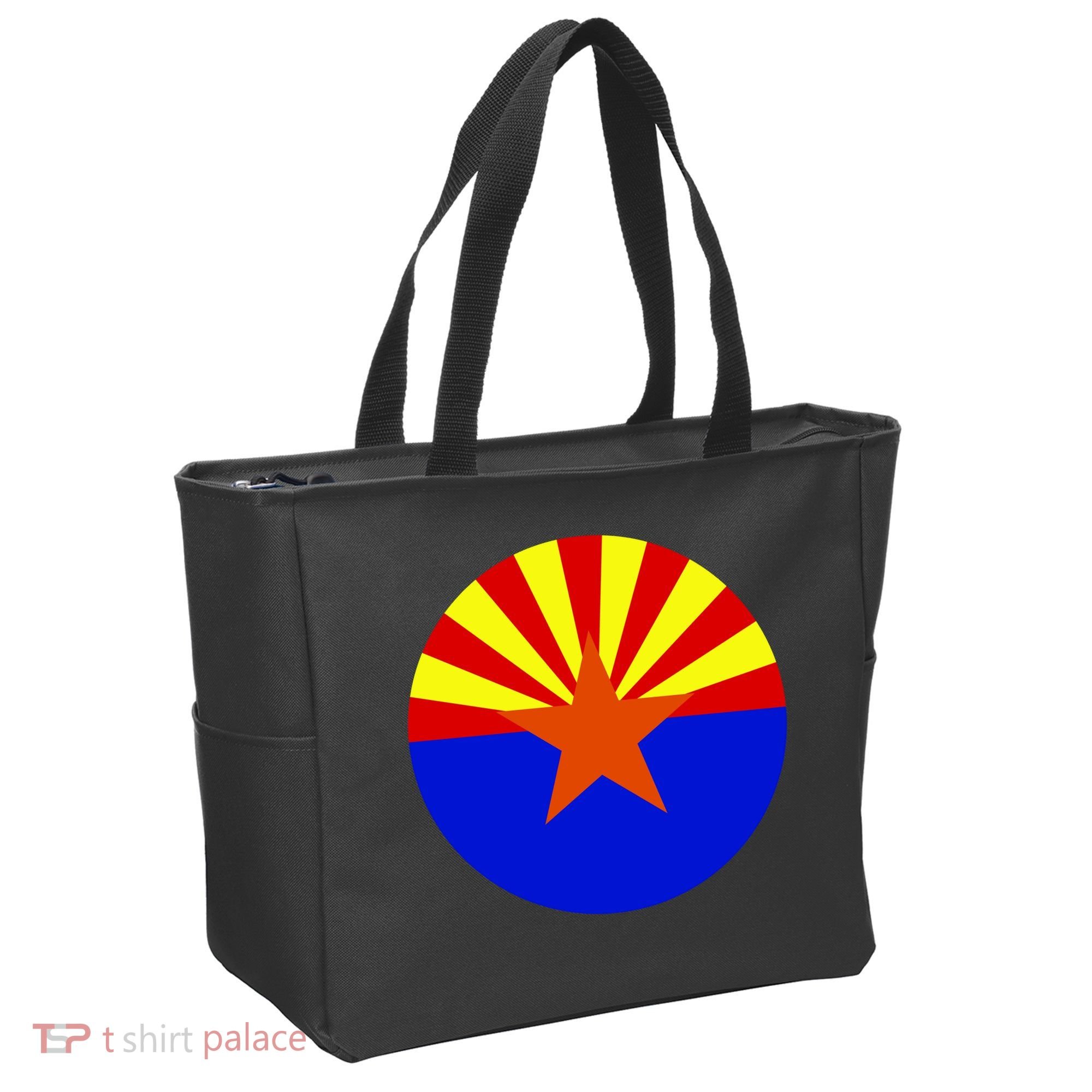 Arizona Circle Flag Tote Bag