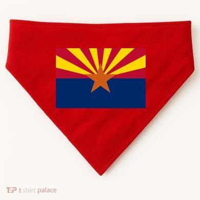 Arizona Flag USA-Made Doggie Bandana