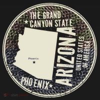 Arizona Grand Canyon State Retro Circle Bucket Hat thumb 4