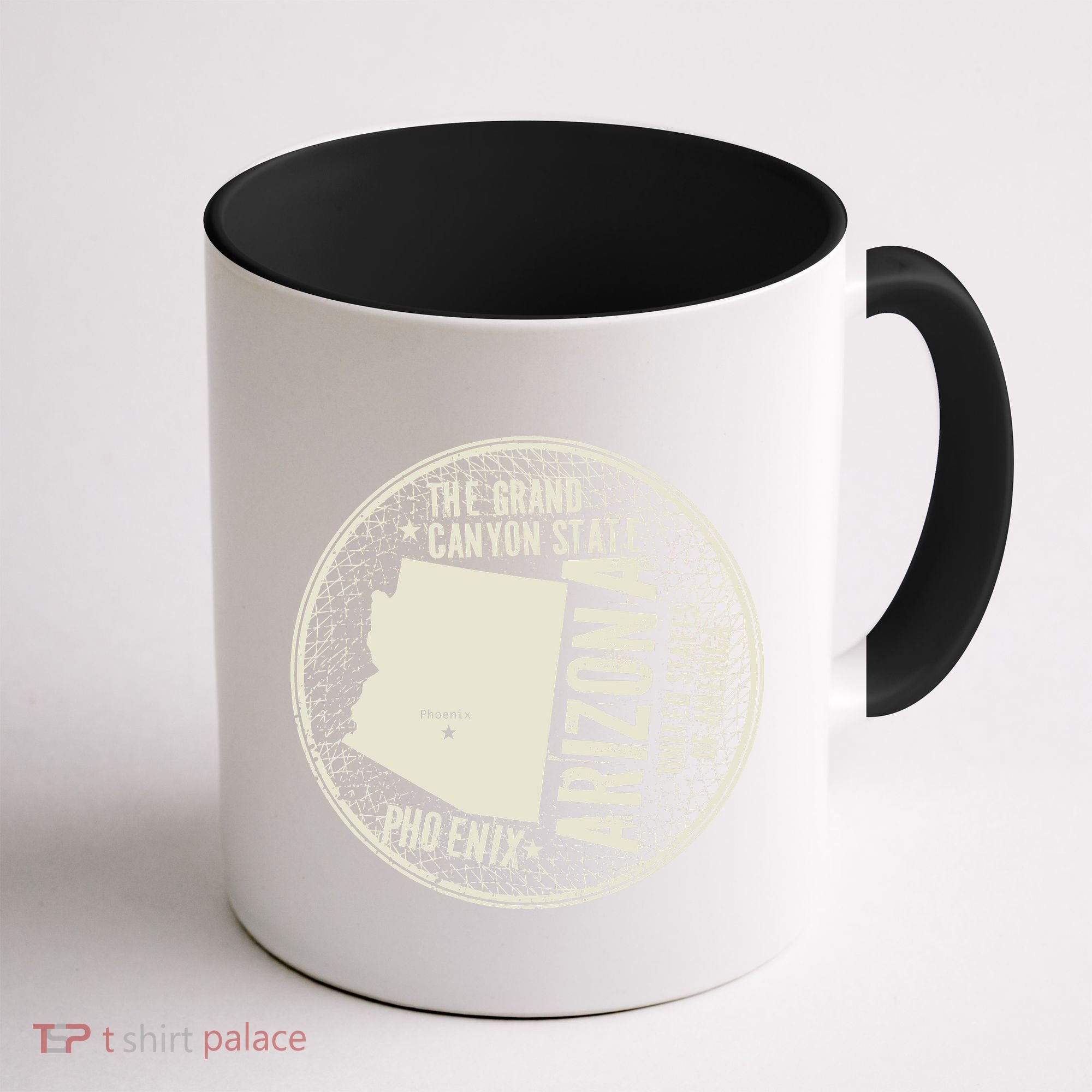 Arizona Grand Canyon State Retro Circle Coffee Mug