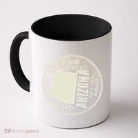 Arizona Grand Canyon State Retro Circle Coffee Mug thumb 0