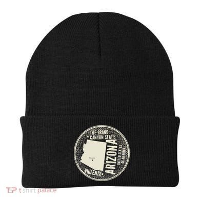 Arizona Grand Canyon State Retro Circle Beanie