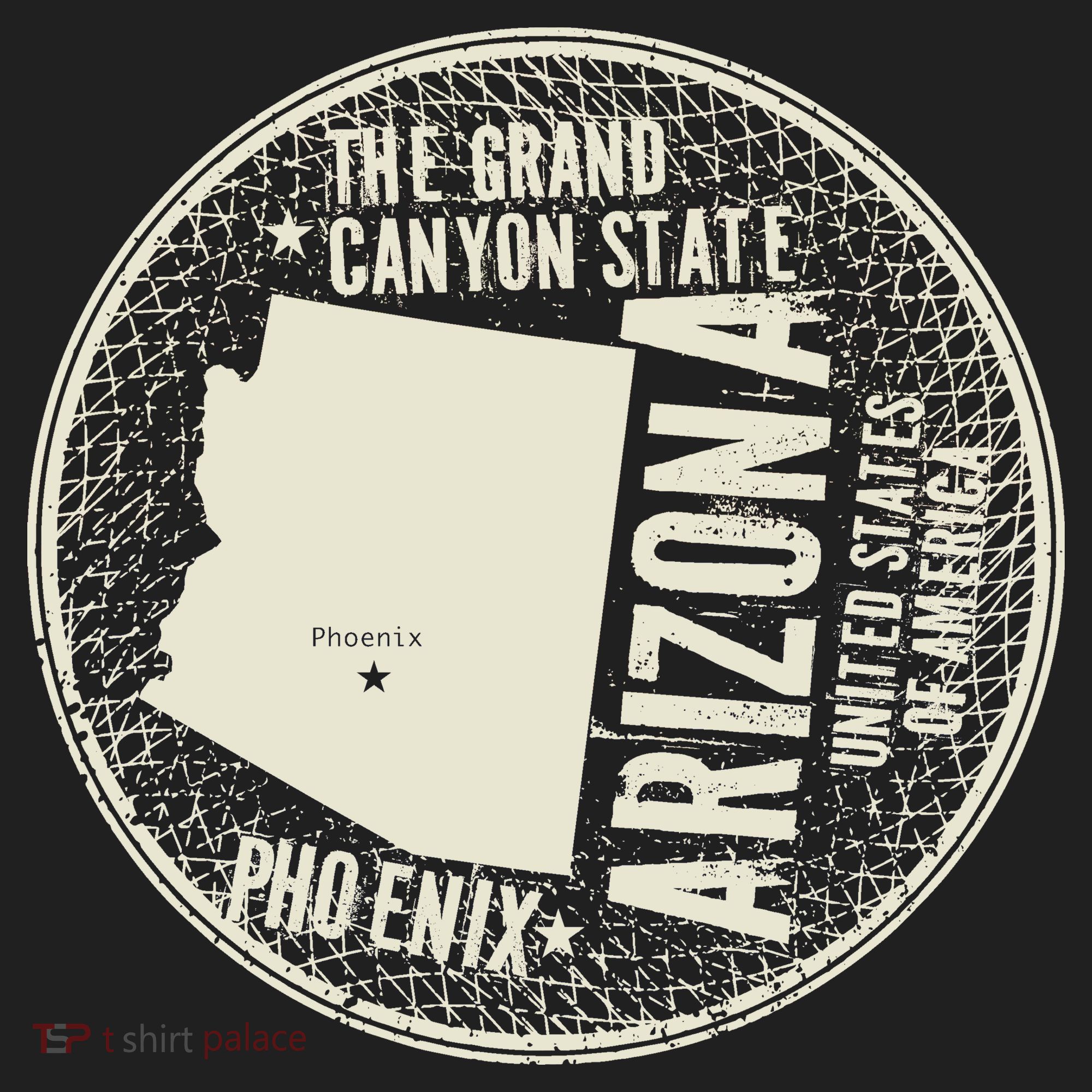 Arizona Grand Canyon State Retro Circle Beanie