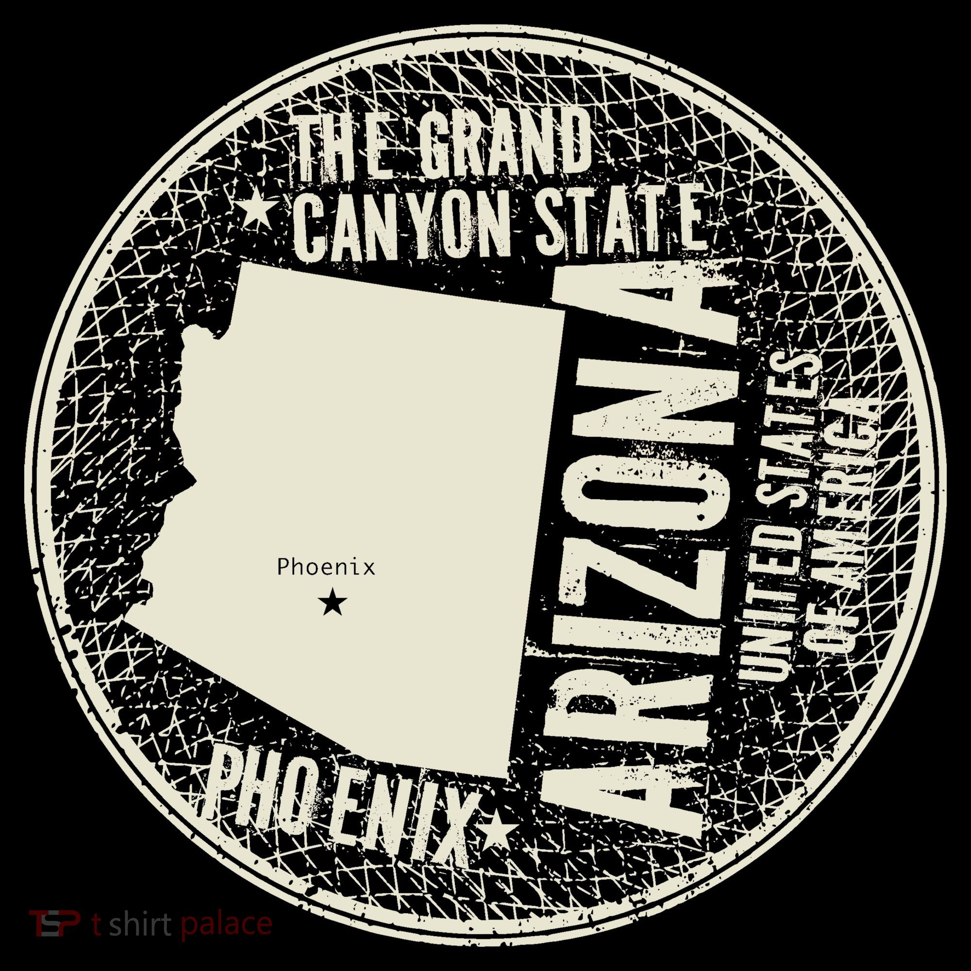Arizona Grand Canyon State Retro Circle Women's Hoodie